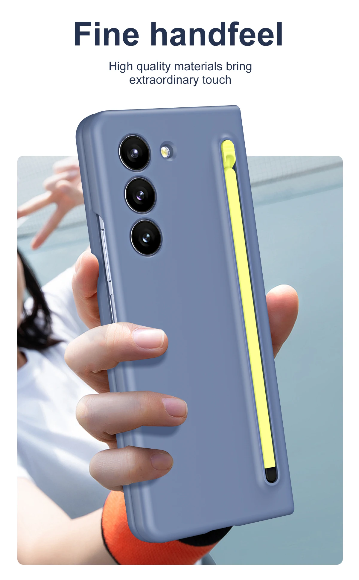 Phone Case For Samsung Galaxy Z Fold 5 4 With Touch Pen And Screen_voghion.com