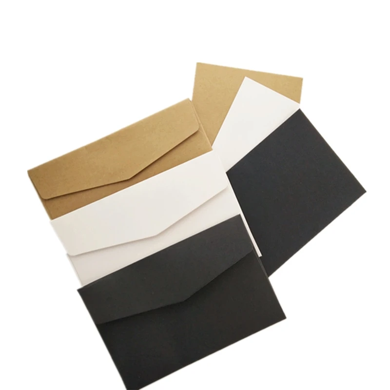 10pcs/20pcs Kraft Paper Greeting Card with Envelope Letter Paper Set Party Wedding Invitation Cards greeting cards wedding invitations