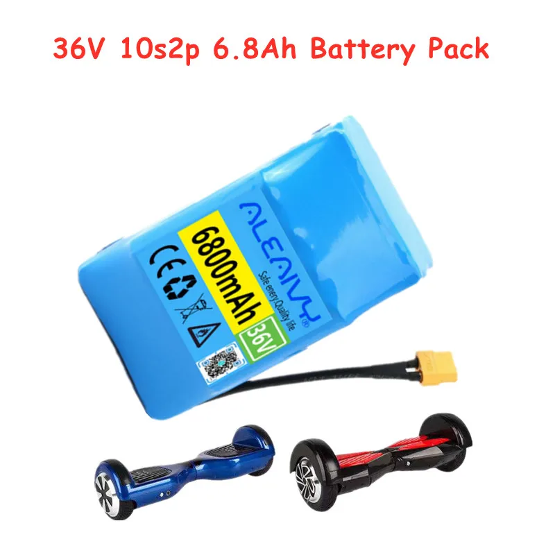 

Electric scooter 36v Lithium Battery Pack 36V 10s2p 6.8Ah Battery Single Cycle Voltage Hoverboard Battery Batterie Overboard