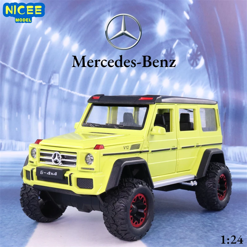 

1:24 Mercedes-Benz G500 4x4 Simulation Car Model Alloy Car Children Boy Off-Road Car Collection Decoration Toy Gift F372