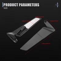 Motorcycle Side View Mirror For Kawasaki Z1000 Z900 Z800 Z750 Z650 Z400 Z300 Z250 Z125 Rearview Mirrors Kits Rotate Adjustable 2
