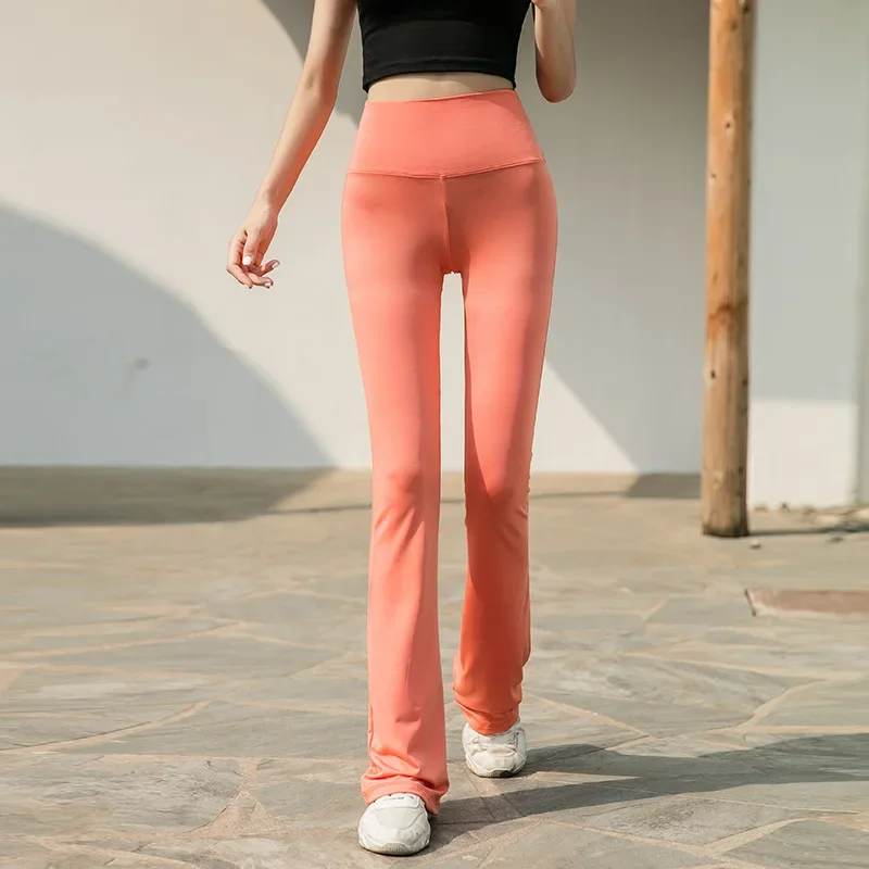 Flare Pants Woman Yoga Femme Clothing Exercise Clothes Oversize Plaid Women's Classic Tights Gym Work Out Legging Fitness