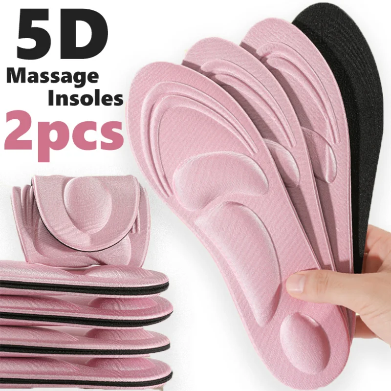 

5D Massage Memory Foam Insoles For Shoes Sole Breathable Cushion Sport Running Insoles Shoes Pads For Feet Orthopedic Insoles