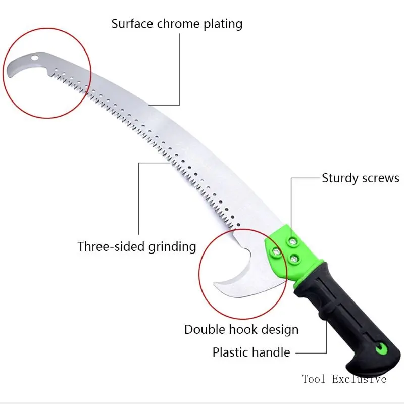 Description Picture 3 of itemTelescopic Pole Garden Hand Steel Multifunctional Tools Fruit Reciprocating Stainless High Tree Saw Branch Altitude Garden Tool