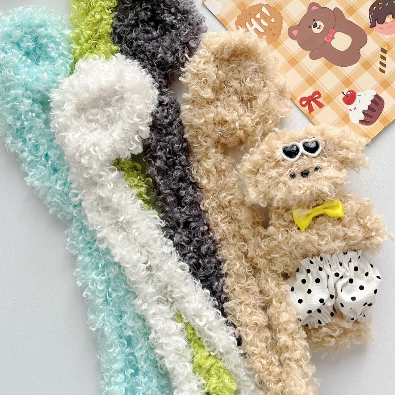 Doll Handmade Accessories Craft Toys 20mm Curly Hair Plush