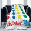 Throw Blanket The Twister Game Micro Fleece Blanket Four Sizes Blanket Personalized Portable For Living Room AntiPilling Blanket 1