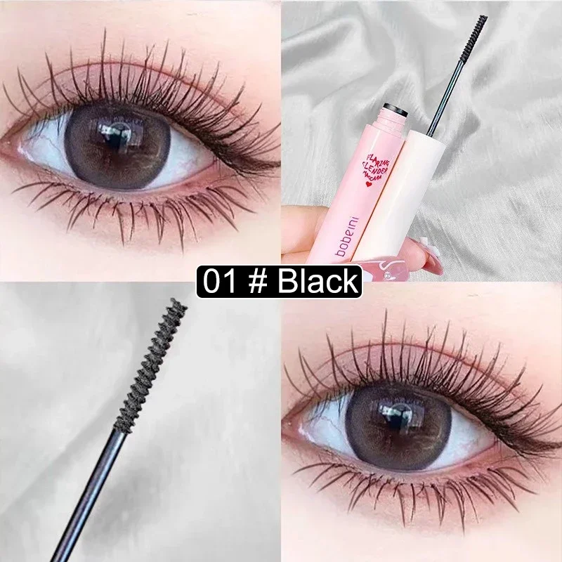 Brown Black 3D Fiber Mascara Makeup Ultra-Fine Brush Lengthens Eyelashes Waterproof Fast Dry Natural Curling Mascaras Comestics_voghion.com