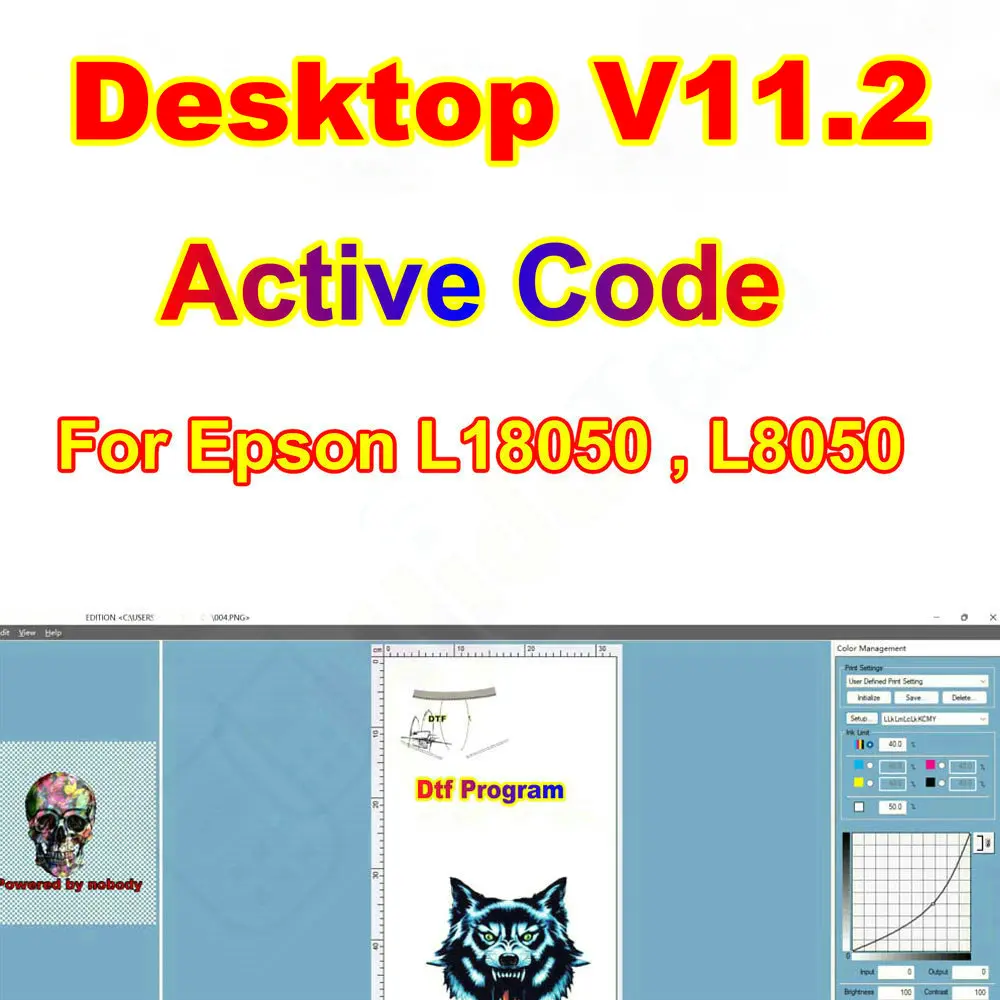 Dtf Uv Rip 11.2 Desktop V11.2 10.3 10.5.2 Kit Software Dongle Rip Per Epson L1800 P900 4900 L18050 L8050 Dtf Active Code Program