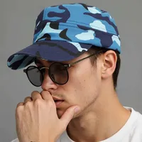 Classic Vintage Men Military Hat Adult Fashion Summer Autumn Brand Solid Adjustable Flat Top Cap For Women Z12X04 1