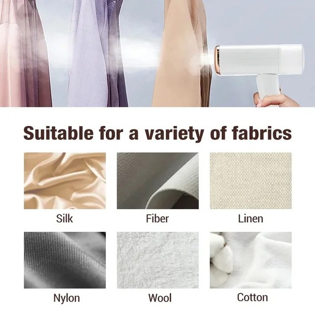 Garment Steamers 130ml Handheld Fabric Steamer Fast-Heat 1000W Garment Steamer Iron Steam Cleaner for Home Travelling Portable 5