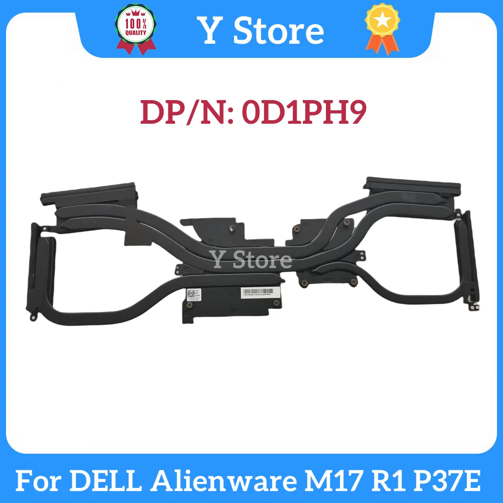 

Y Store New Original For DELL Alienware M17 R1 P37E Copper Laptop Radiator Heatsink 0D1PH9 D1PH9 Fast Ship