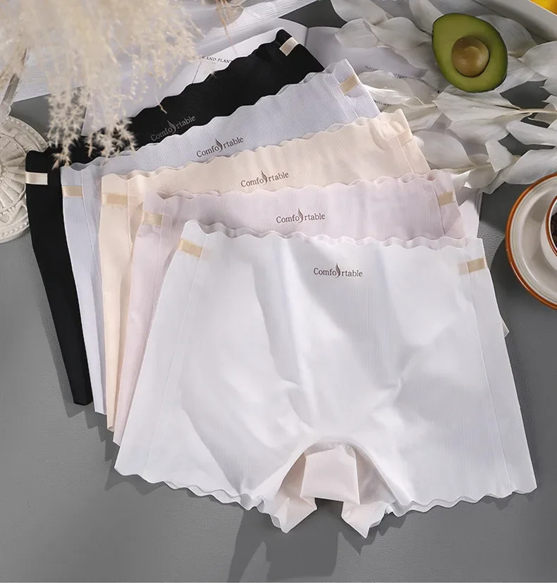 XL-3XL Ice Silk Plus Big Size Safety Short Pants Women Summer Underwear Skirt Boxer ShortsTight Bottomed Underpants Panties