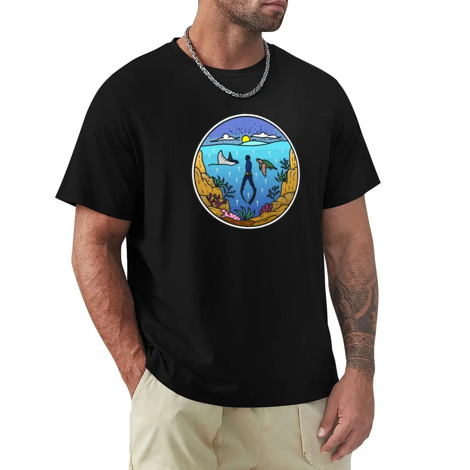

Freediving T-Shirt plus size tops customs design your own Short sleeve tee t shirts for men