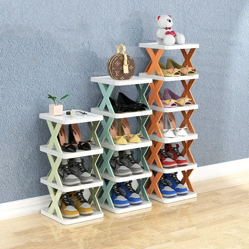 

Household Folding Shoe Cabinet Multi-layer Simple Shoe Rack Space Saving Storage Dormitory Shoes Organizers Doorway Shoes Rack
