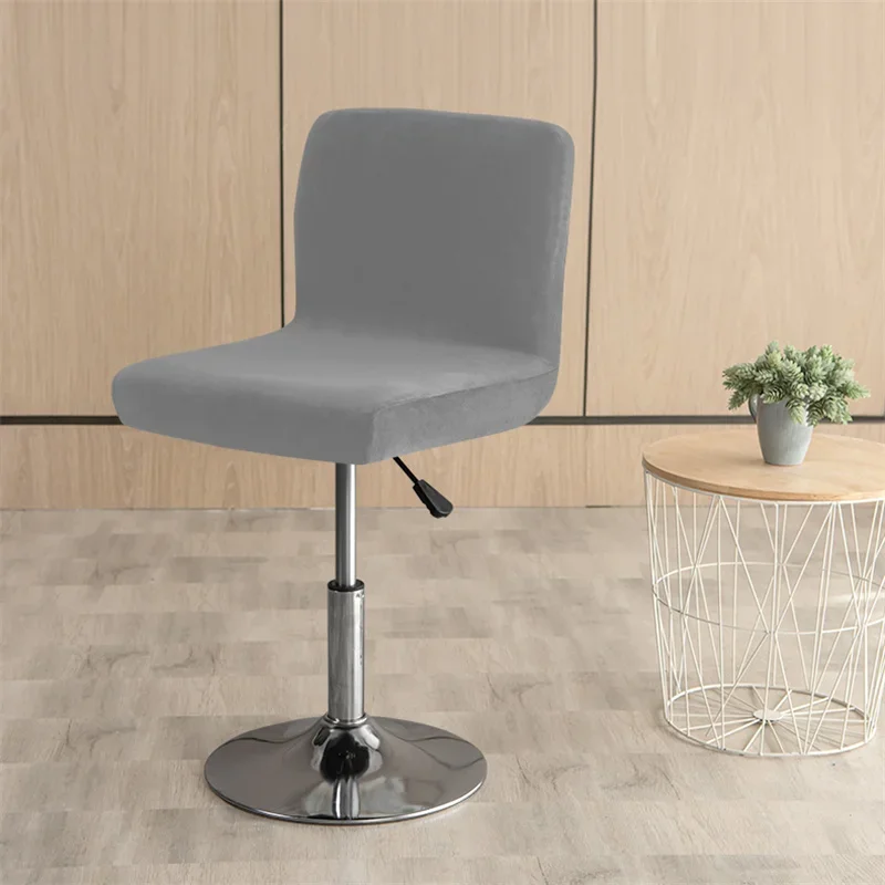 Fodera per sedia sgabello da bar in velluto blu - immagine 4