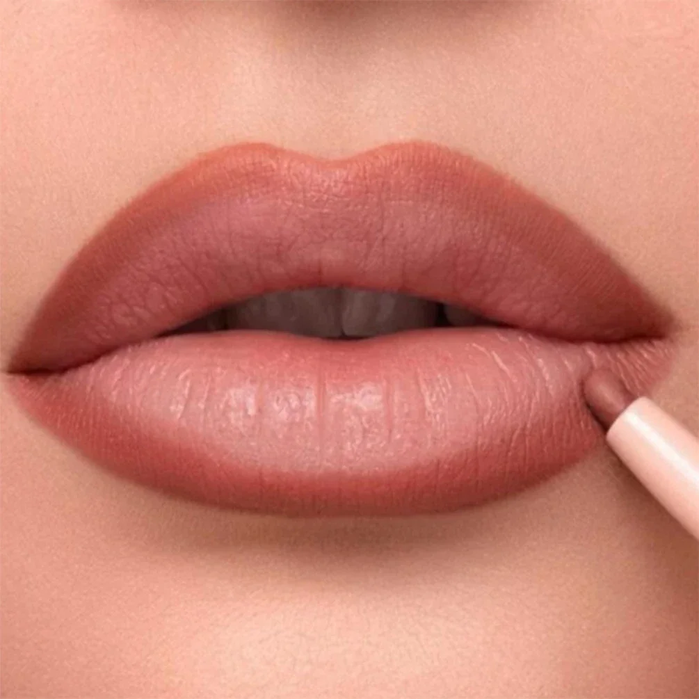 1g Custom Bulk Creamy Lip Liner Private Label 12-Color Pink Tube Matte Waterproof Pigment Plumper Long-lasting Moist Lips Makeup 5