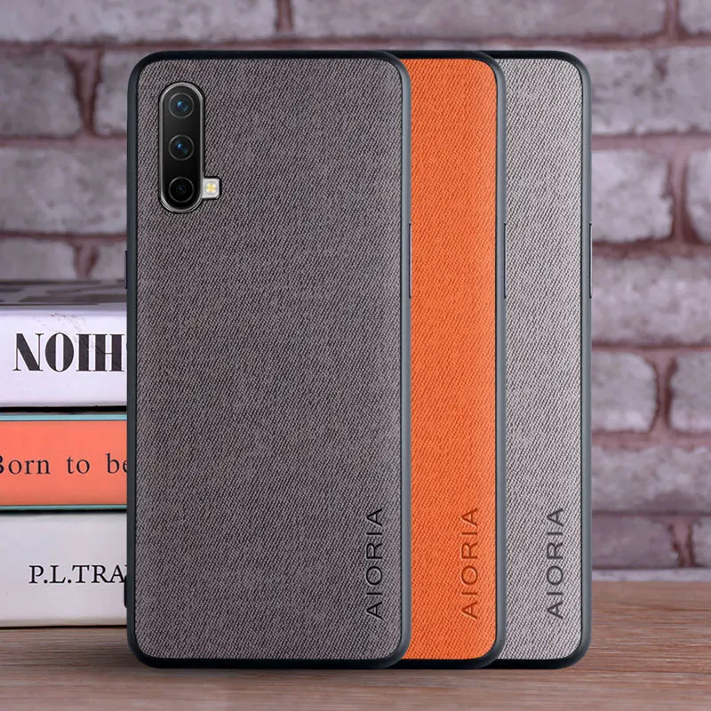 Luxury Textile Leather Skin Soft TPU Phone Case - Premium Cover
