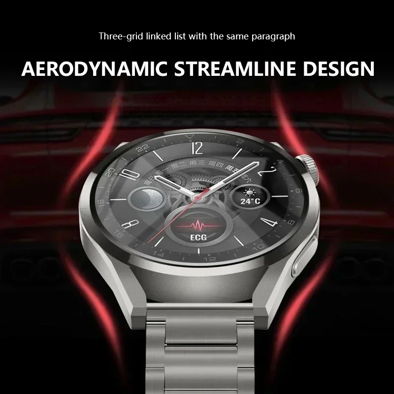 Elegant Titanium Metal Strap Luxury Business Wristband with Link Bracelet Design, 20/22mm
