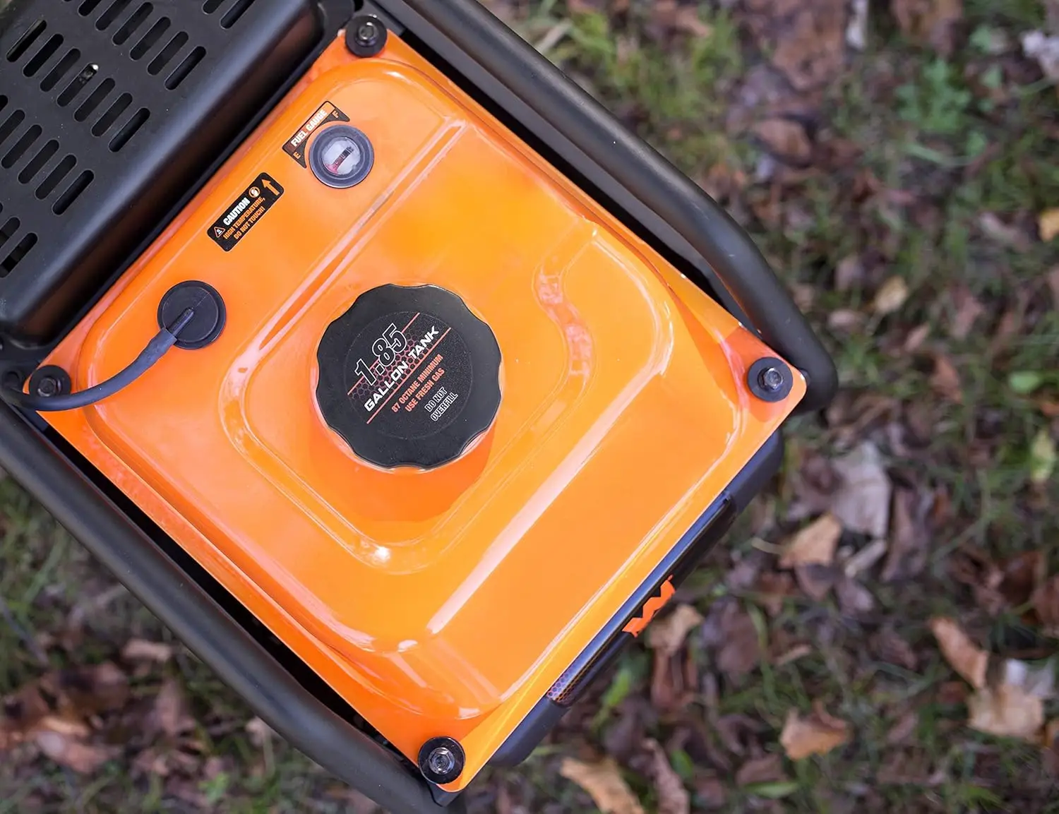 GN400i RV-Ready 4000-Watt Open Frame Inverter Generator, CARB Compliant, Black/orange