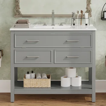 36" Bathroom Vanity with Sink 2