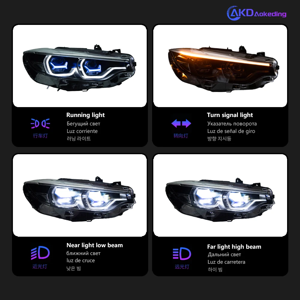 ヘッドライト BMW 4 シリーズ F32 F36 LED ヘッドライト 2013-2019