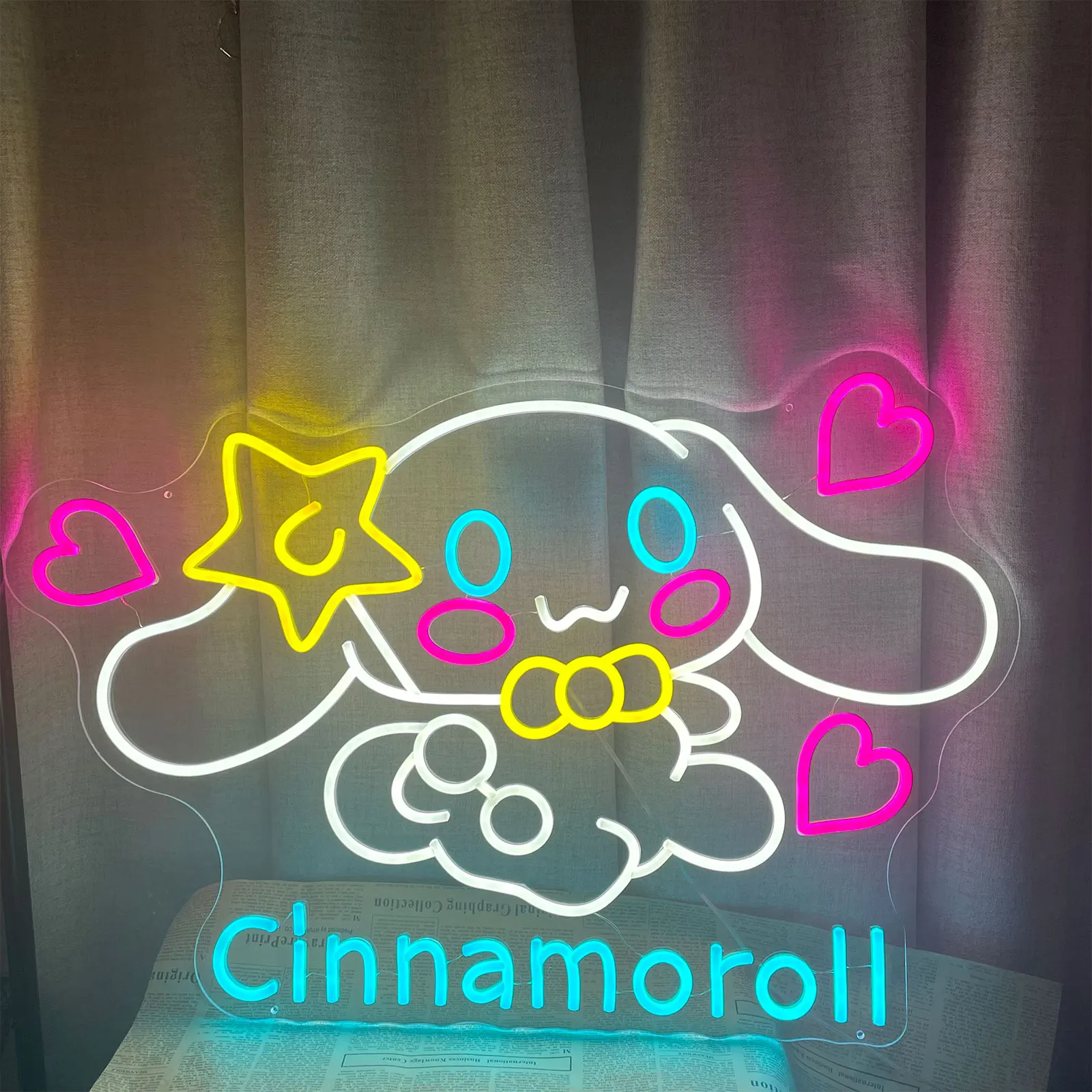 Anime Neon Sign Led Cartoon Sign Light for Kids Bedroom Wall Home Decor