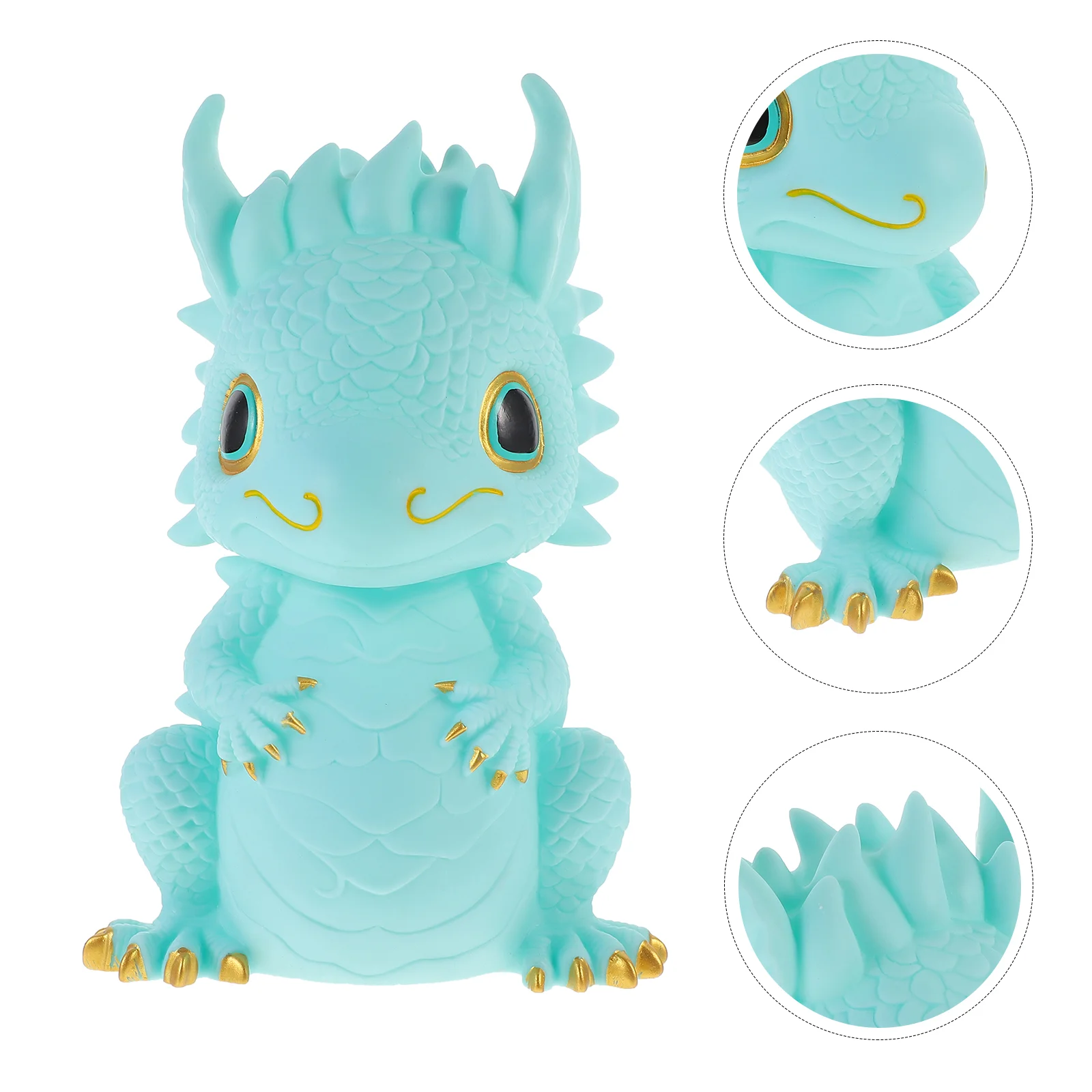 

Dragon Piggy Bank New Year Saving Pot Coin Container Zodiac Model Girls Money Counting Jar Decor Desktop