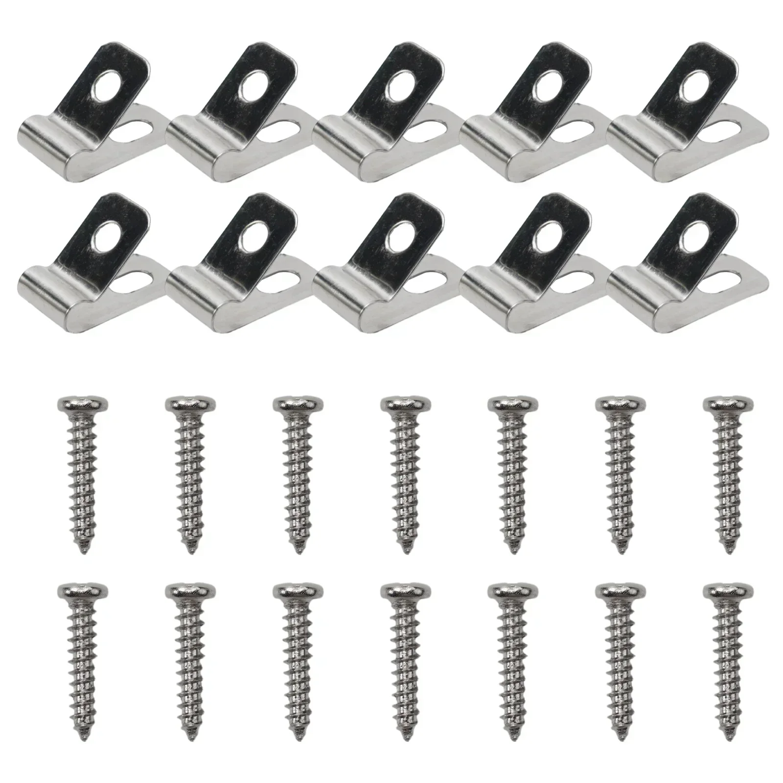 Garden Fence 100/200pcs Fence Wire Clamps Agricultural Fencing Mounting Clips 304 Stainless Steel Aluminum Wire Garden Durable Fasteners