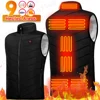 9Areas Heated Vest Men Women Electric Heating Vest Usb Heated Jacket Heated Vest Bodywarmer Heated Down Jacket Winter Sportswear 1