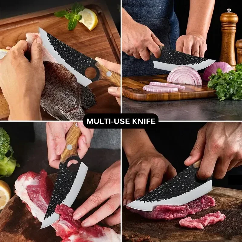 Boning Knives Chef Cooking Slicing Meat Fruit Fish Fillet Kitchen Knives Stainless Steel Hand Forge Blade Utility Barbecue Knife 3