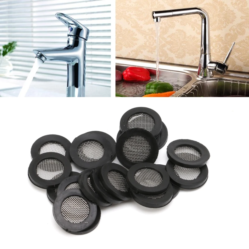 Description Picture 4 of item20 pcs Seal O-Ring Hose Gasket Flat Rubber Washer Filter Net Shower for Head Stainless Steel Gasket for Faucet Grommet