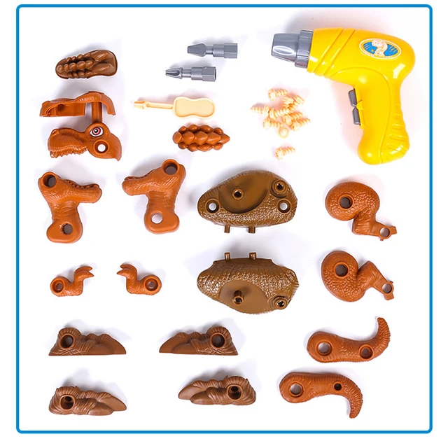 Children's Dinosaur Construction Boy Toy Set Educational Designer Model Screwdriver Disassembly Assembly Puzzle Toys for Kid 5