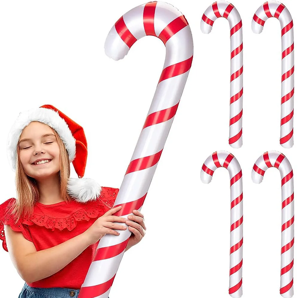 90CM Long Candy Canes Balloons Inflatable Ball Toys Candy Stick Balloon for Children Outdoor Play Festive Party Decoration Toy new fashion cartoon children stickers diy decoration tags kindergarten teachers reward labels self adhesive