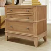 Rustic 3-Drawer Nightstand, Solid Wood End Table Stand Storage Cabinet for Bedroom/Living Room/Office/Home 1
