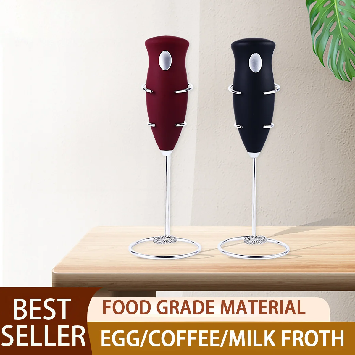 Electric Milk Frother Drink Foamer Whisk Mixer Stirrer Coffee Eggbeater  Kitchen