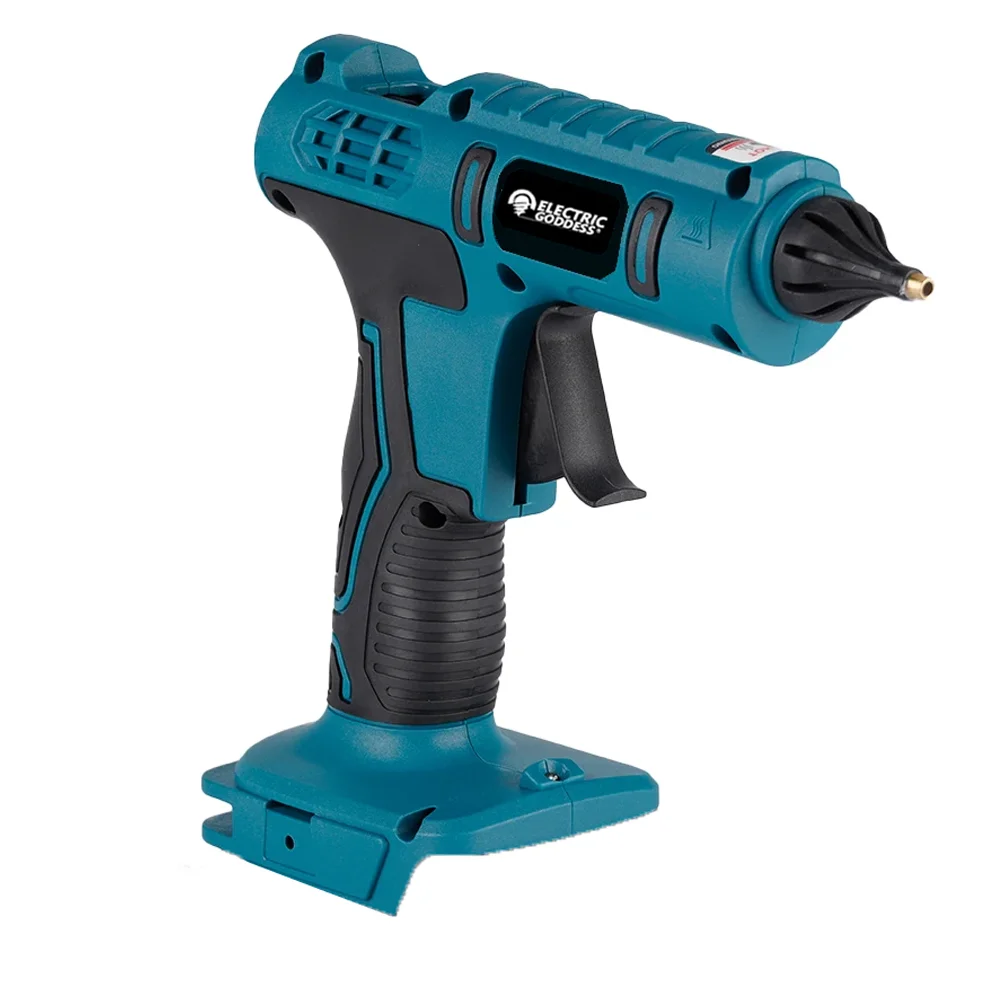 100W 전기 핫멜트 글루건 마끼다용 18V 배터리 무선 핫멜트 글루건 11mm 글루 스틱 포함 가정 DIY 수리 도구