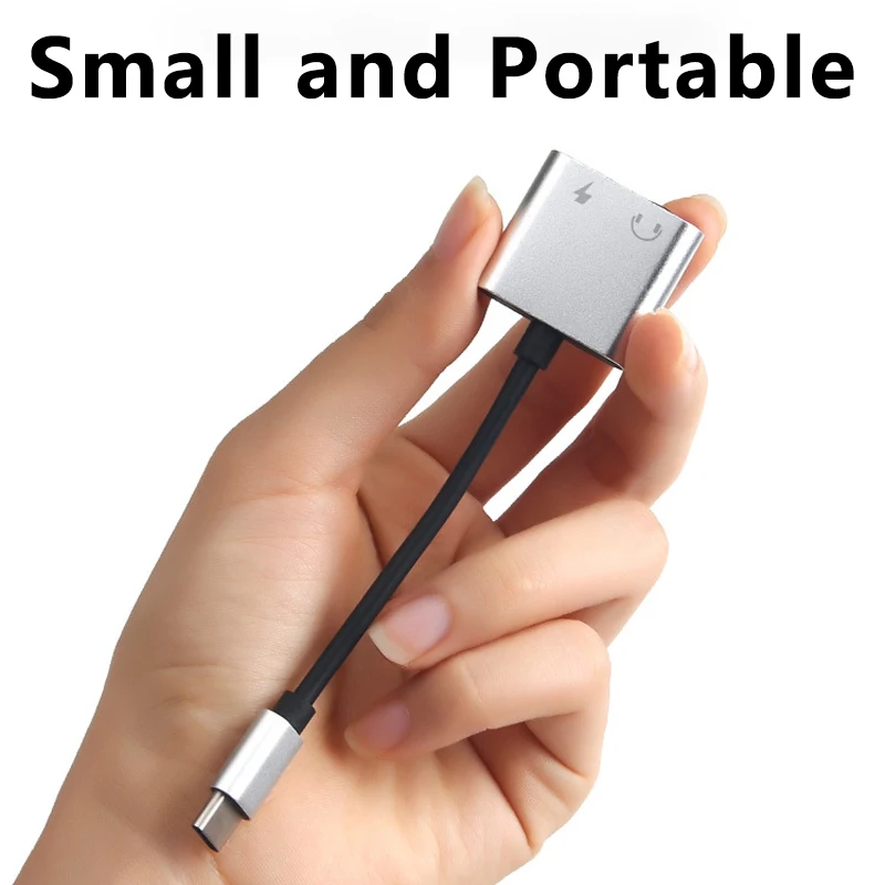 Type C Adapter USB C to Type-C and 3.5mm Aux Cable for Huawei Xiaomi Redmi