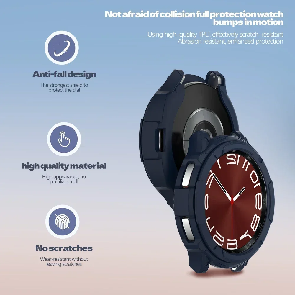 Premium TPU Protective Cover for Galaxy and Watch Classic Series - Hollow Mechanical Design