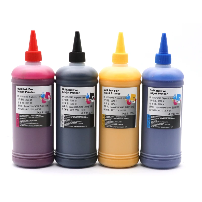 Tinta do Pigmento para Epson Workforce Pro T9461 T9451 T9441 wf C5790 C5710 C5290 C5210 T945 T946 T944 T9481 T902xl Novo 500ml - Imagem 5