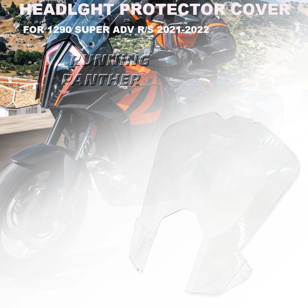 

Motorcycle Front Head Light Protection Acrylic Headlight Protector Guard Cover NEW For 1290 Super Adventure ADV R S 2021 2022 -