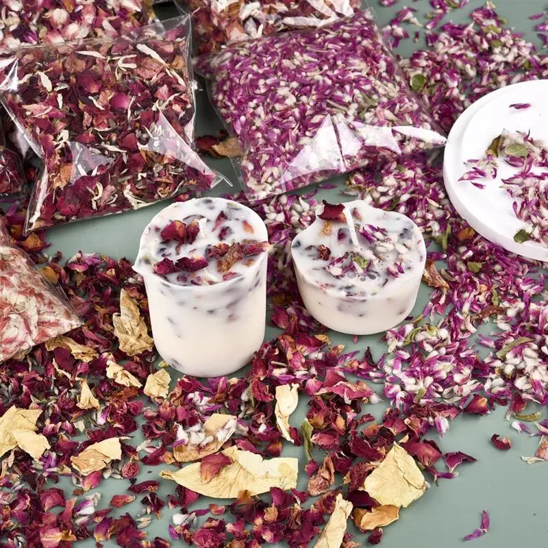 Description Picture 2 of item10g Natural Dried Flower Petals For Wedding Confetti Floral Bridal Shower Birthday Party Decor DIY Scented Candle Resin Material