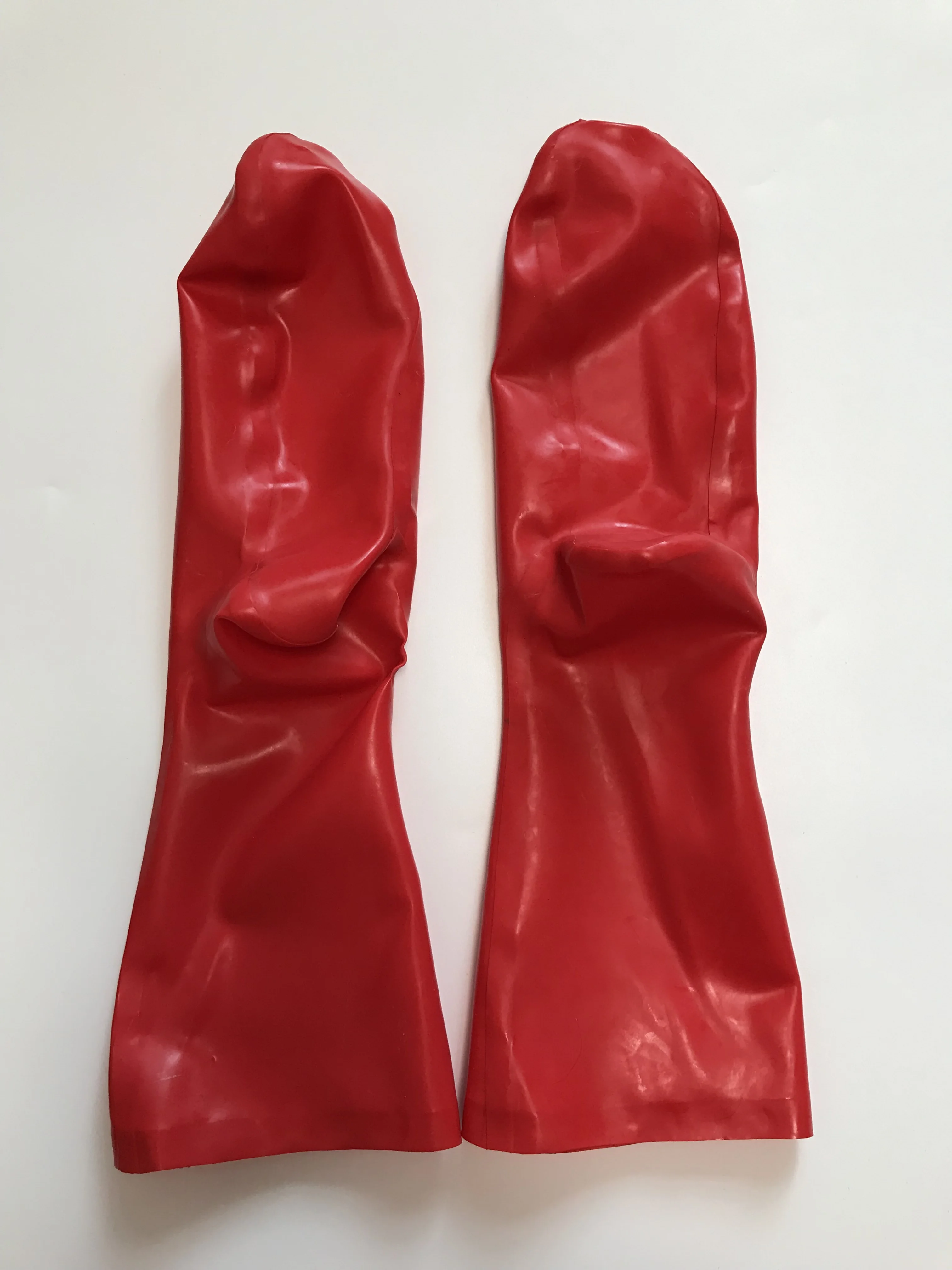 Handmade Unisex 0.4mm Transparent Latex Rubber Socks Customize