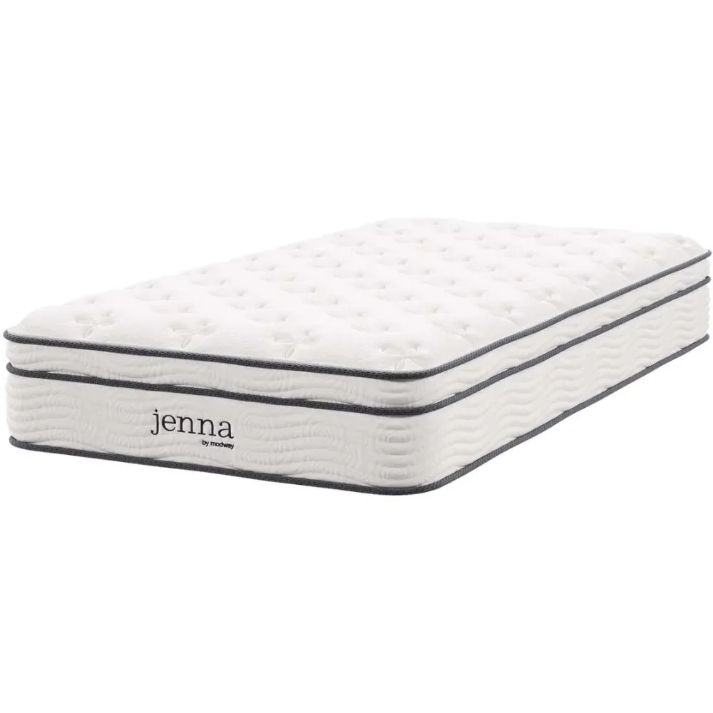 

10” Innerspring and Memory Foam Twin Mattress With Individually Encased Coils Freight free