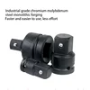 CR-V chrome vanadium steel Socket adapter ratchet wrench adapter 1/2 big fly turn 3/8 medium fly turn 1/4 small fly 4