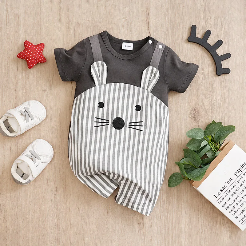 Baby Short Sleeve Summer Jumpsuit 0-18 month
