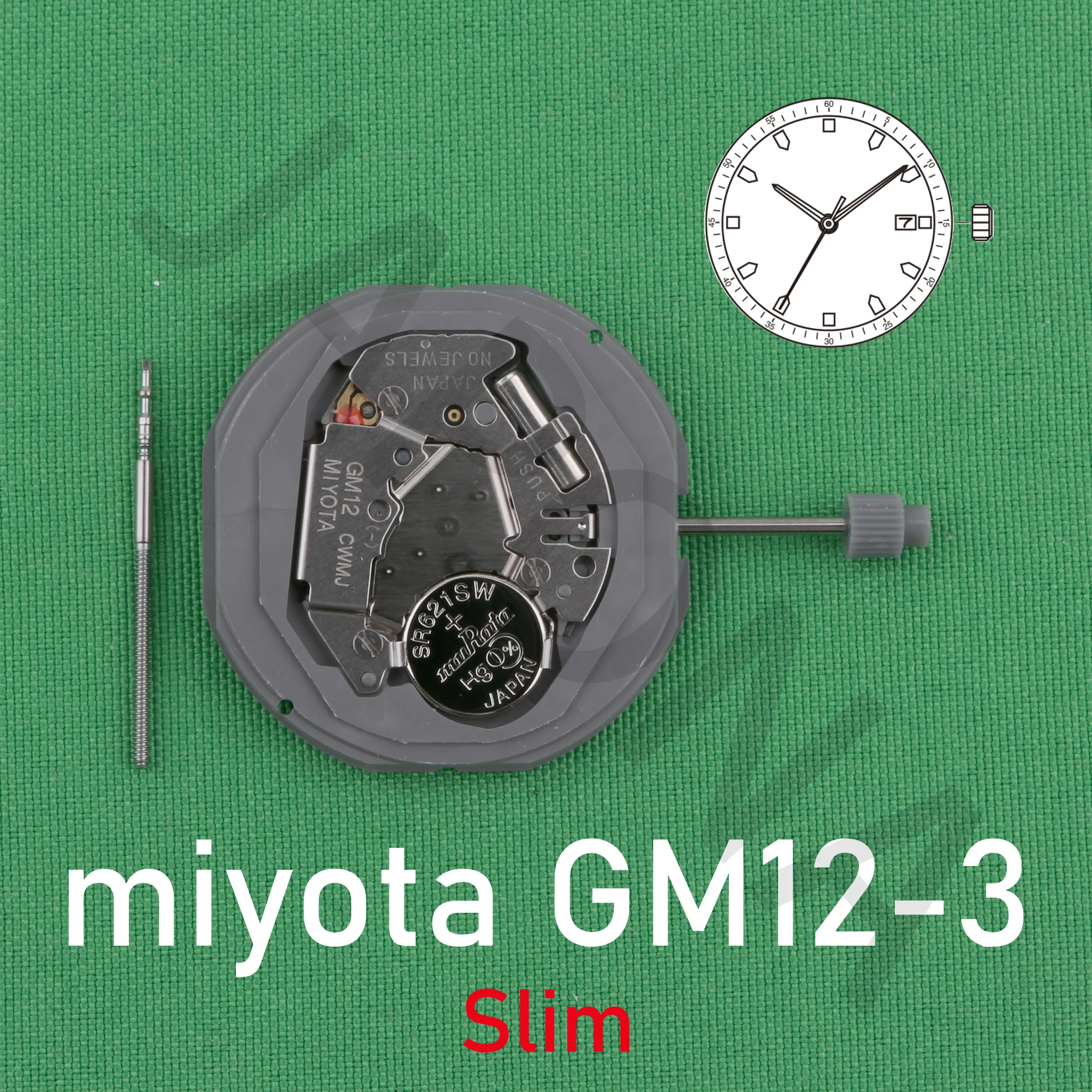 GM12 movement miyota GM12-3 movement japan movement Slim movement