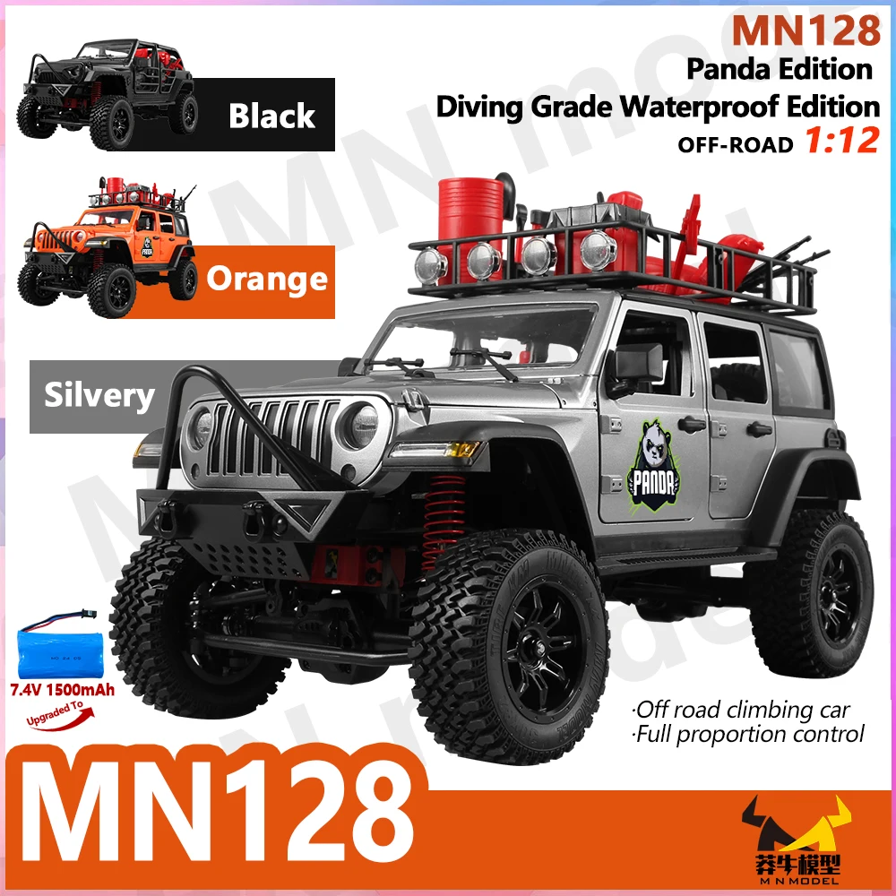Nylon Metal 4WD RC Jeep Car 2.4G Remote Control LED Light Off Road Toy