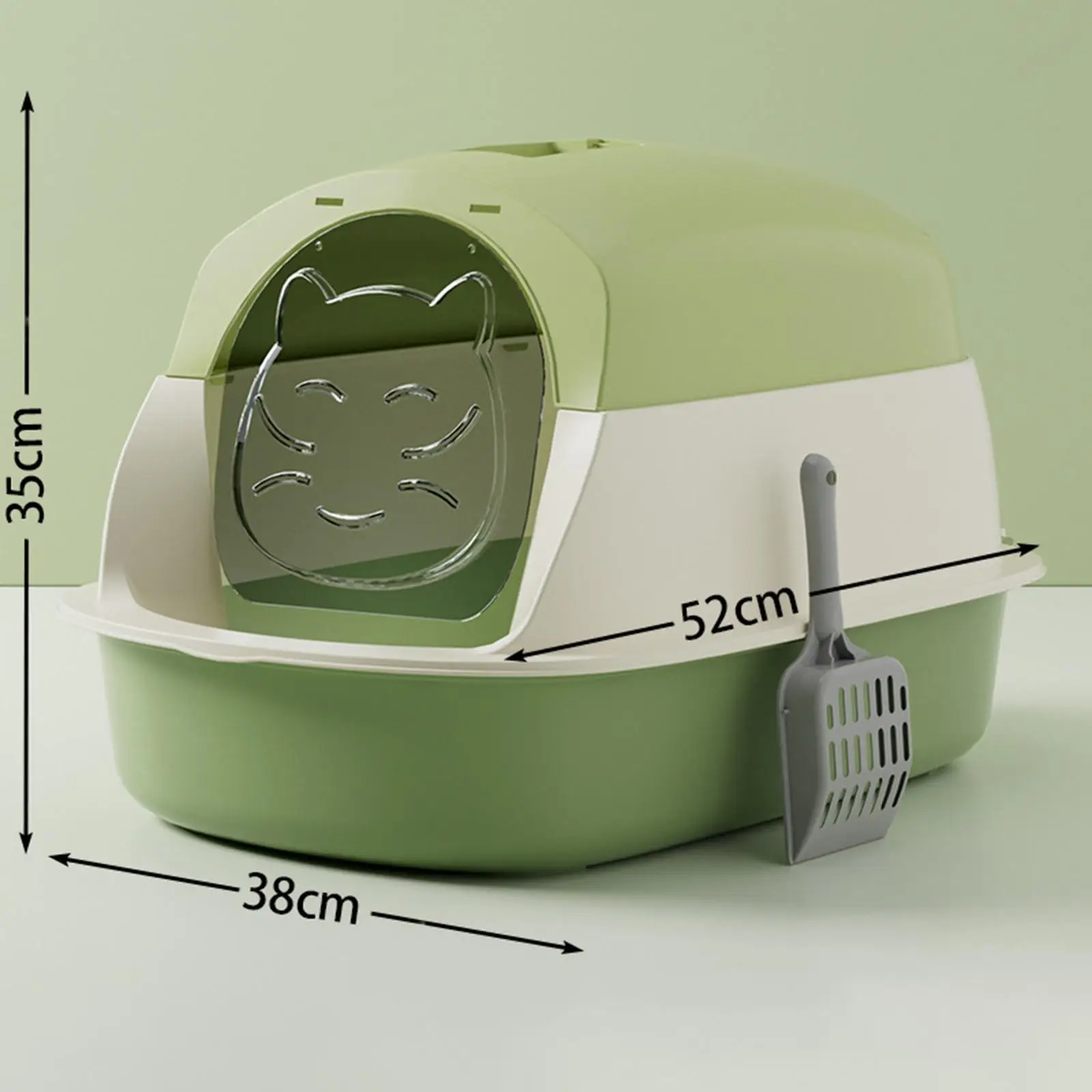 Hooded Cat Litter Boxes with Lid, Hooded Kitty Litter Tray, Enclosed Cat Toilet Kitty Litter Tray,