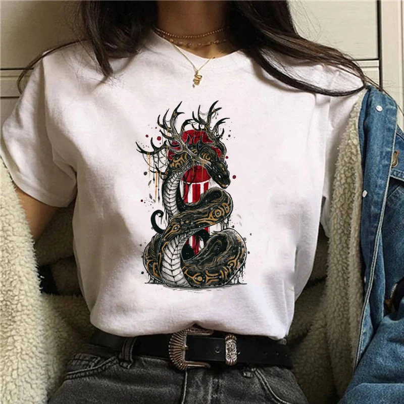 

New Women's Fun 90s Cartoon Summer Short Sleeved Fashion Printed Cute Clothes Top Retro Basic Casual Japanese Printed T-Shirt.