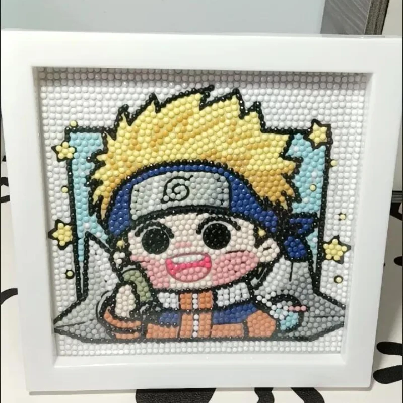 Naruto Pixel Magnet, Hand Made, Perler Bead, 8-bit